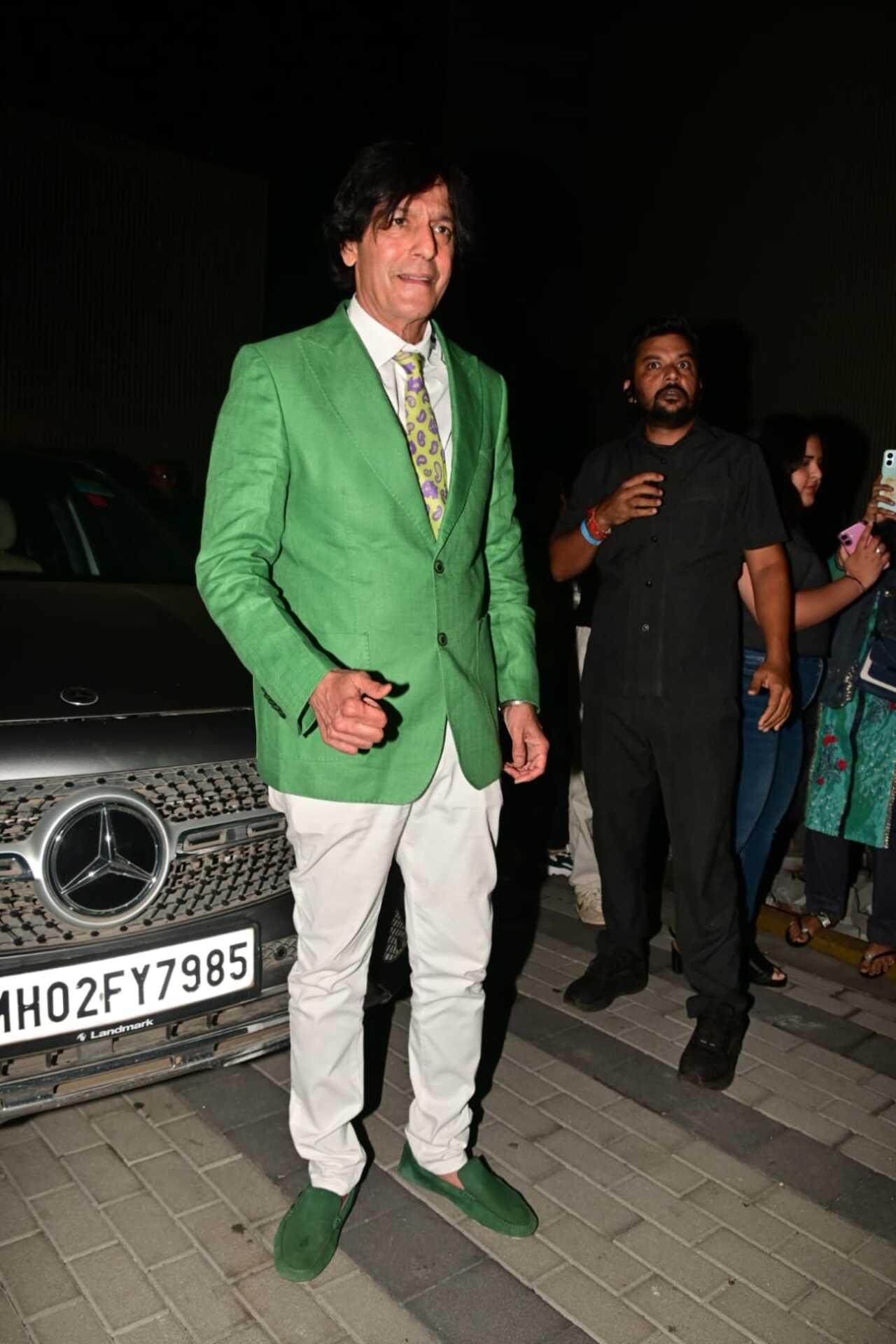 Chunky Panday was also seen arriving for Hai Jawani Toh Ishq Hona Hai premiere.